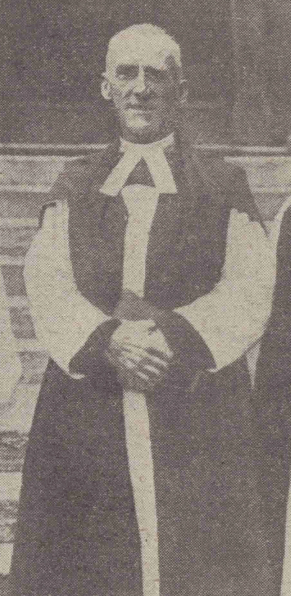 Newspaper photo of Walter Frere at his consecration as the Bishop of Truro. Photo taken in Westminster Abbey