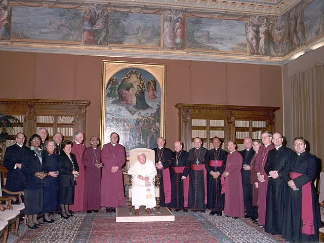 The first meeting of IARCCUM in 2001 with Pope John Paul II