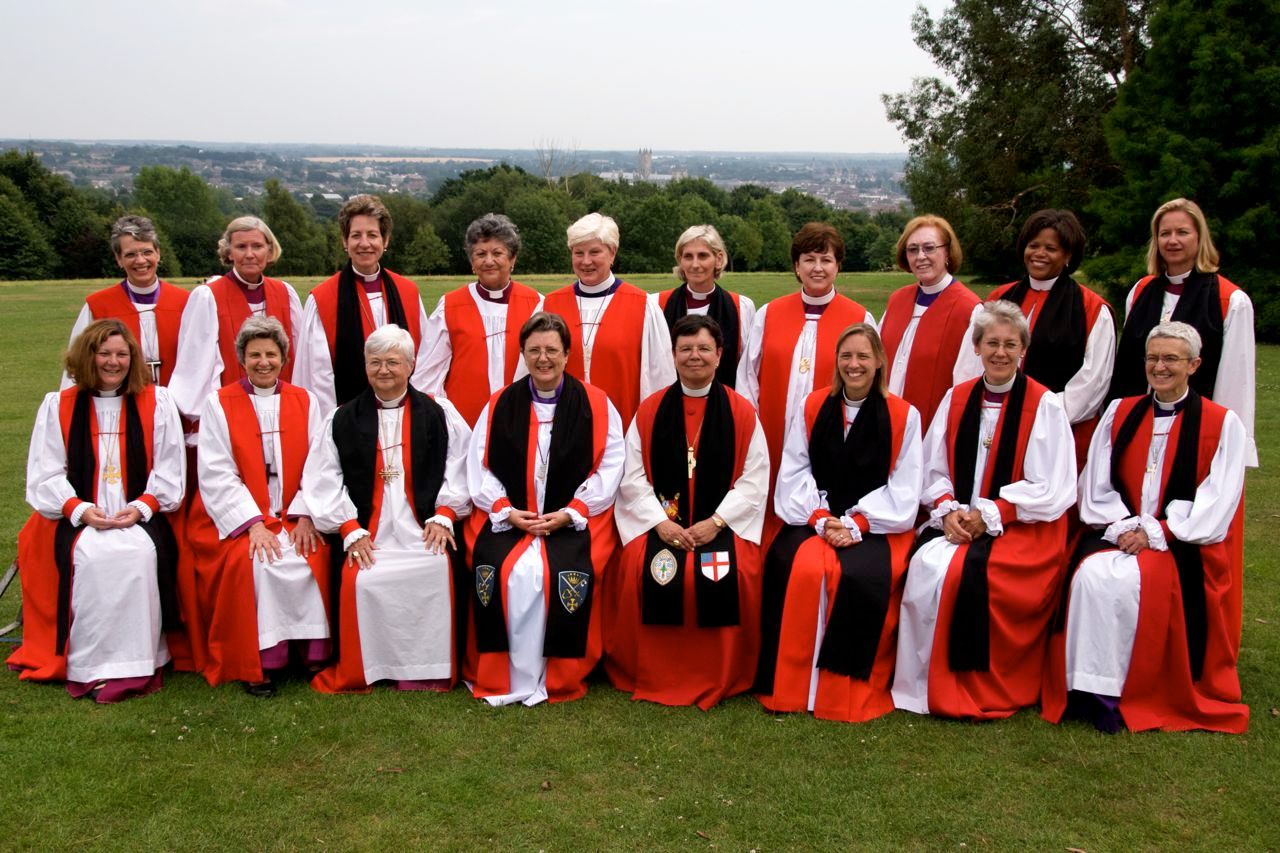 Women bishops sit for a group photo at the 2008 Lambeth Conference