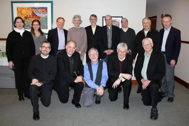 Members of the Anglican Roman Catholic Theological Dialogue at the Episcopal Church Center in New York in 2012.