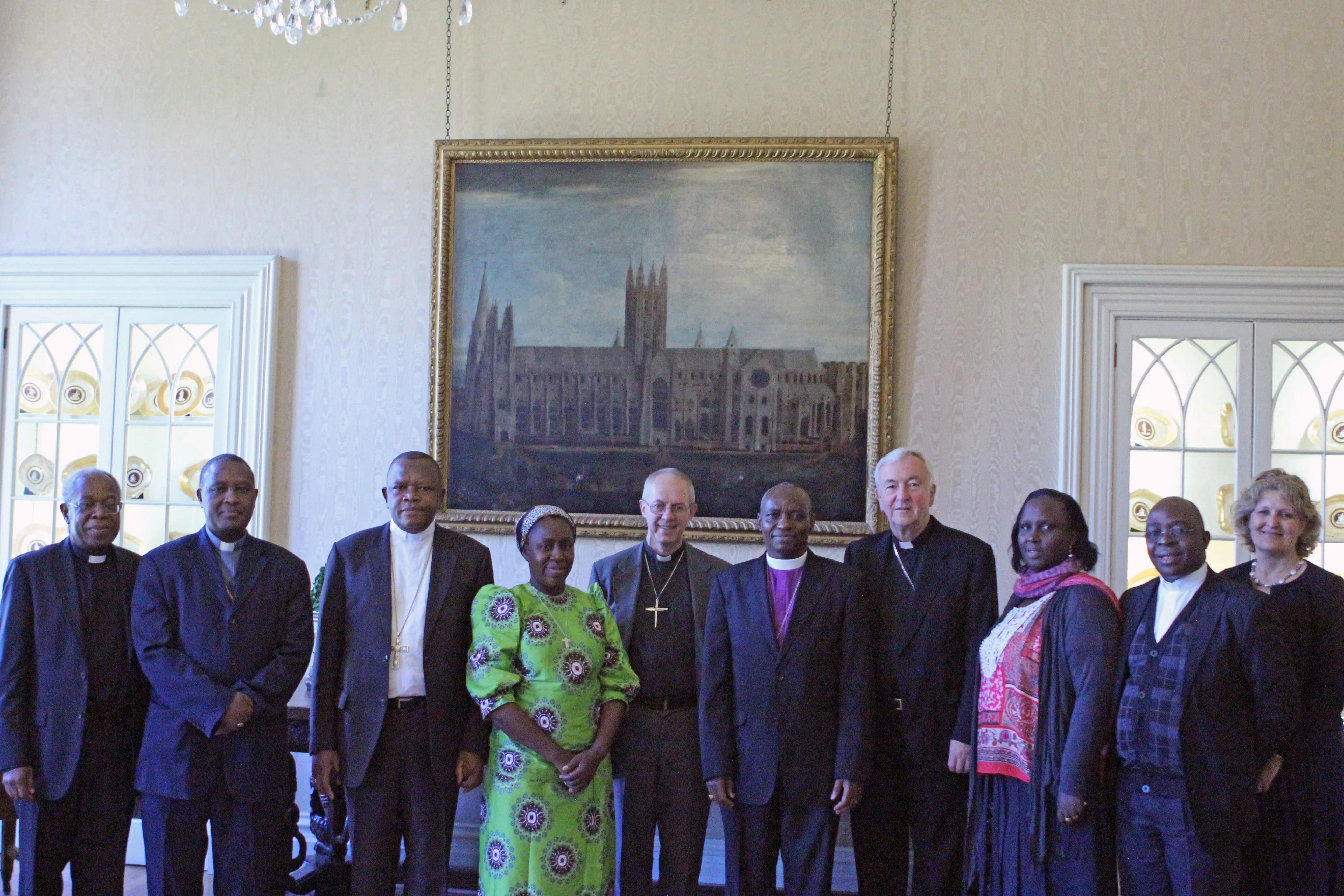 Archbishop of Canterbury Justin Welby and Cardinal Vincent Nichols of Westminster met with Anglican and Roman Catholic leaders from the Democratic Republic of Congo, Burundi, and Rwanda at Lambeth Palace