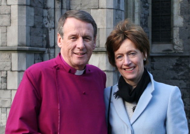 Bishop Kenneth Kearon, former General Secretary of the Anglican Communion, pictured here with his wife Jennifer, was enthroned as the bishop of Limerick in the Church of Ireland