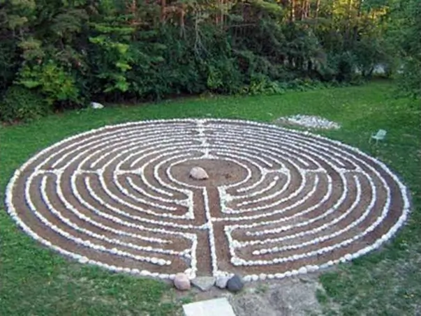 The Labyrinth at Anglican convent of St John the Divine in Toronto, Canada, where the 2016 ARCIC meeting is taking place, symbolises a pilgrimage of penitence and prayer
