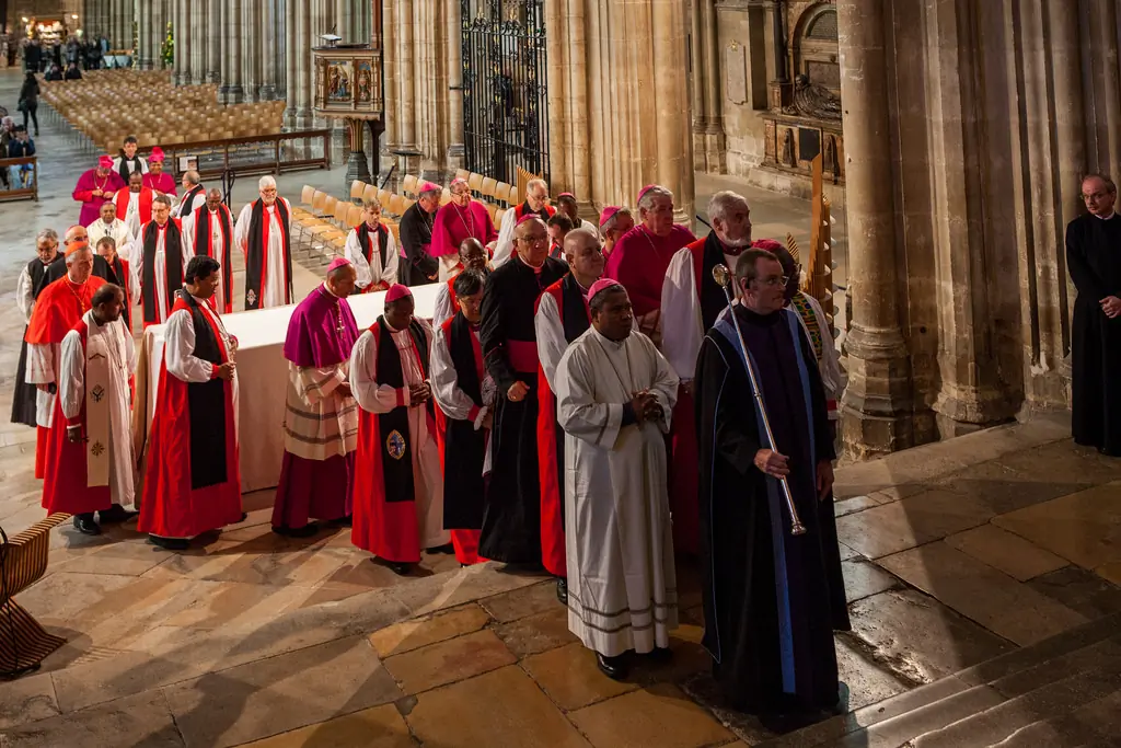 Procession at the Opening Vespers, 30 September 2016, at the beginning of the IARCCUM gathering at Canterbury Cathedral