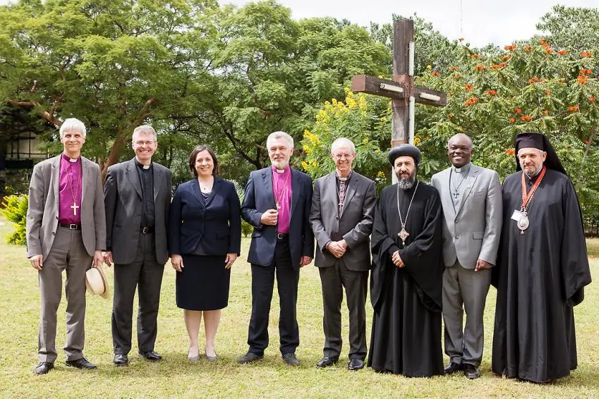 The ecumenical guests with Archbishop Justin Welby at the ACC meeting in Lusaka