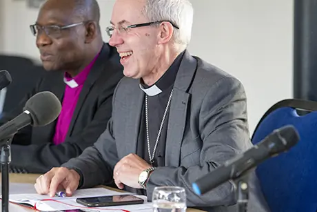 The Archbishop of Canterbury, Justin Welby, at a press conference at the conclusion of the 2017 Primates’ Meeting
