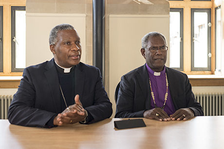 Archbishop Thabo Makgoba of Southern Africa and Archbishop George Takeli of Melanesia