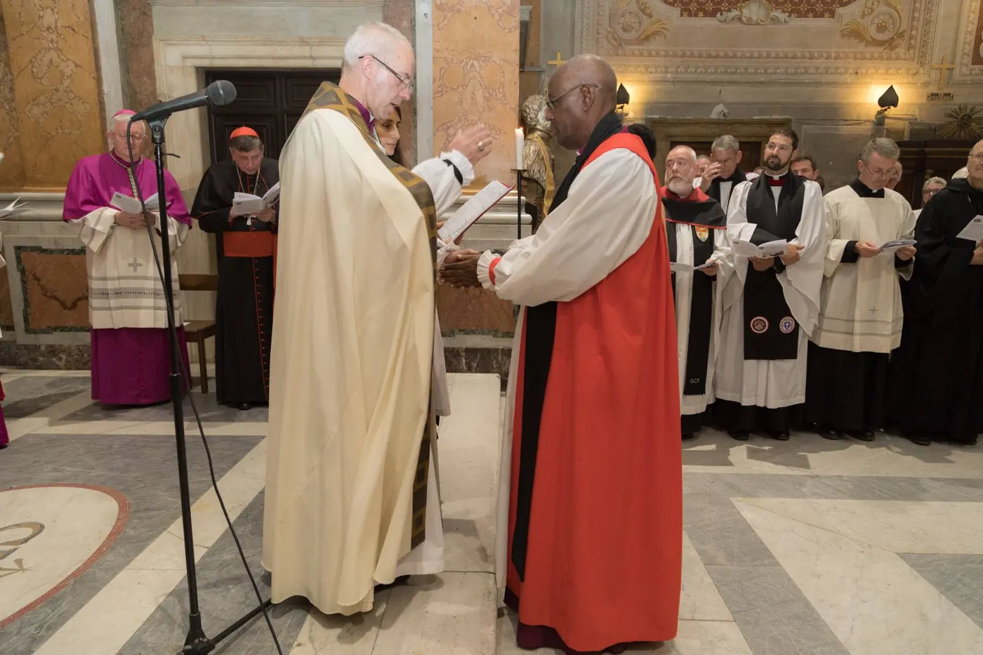Archbishop Bernard Ntahoturi is installed as Director of the Anglican Centre in Rome