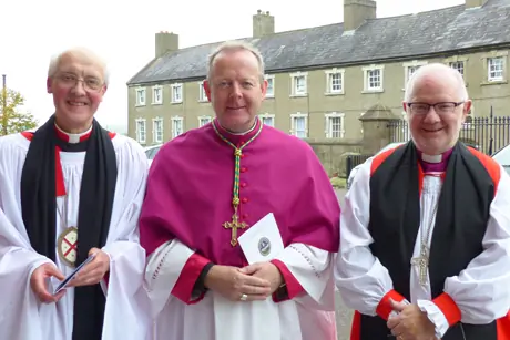 The Dean of St George’s Anglican Cathedral, Armagh, Gregory Dunstan; The Roman Catholic Primate of All Ireland, Archbishop of Armagh Eamon Martin; and the Anglican Primate of Ireland, Archbishop of Armagh Richard Clarke