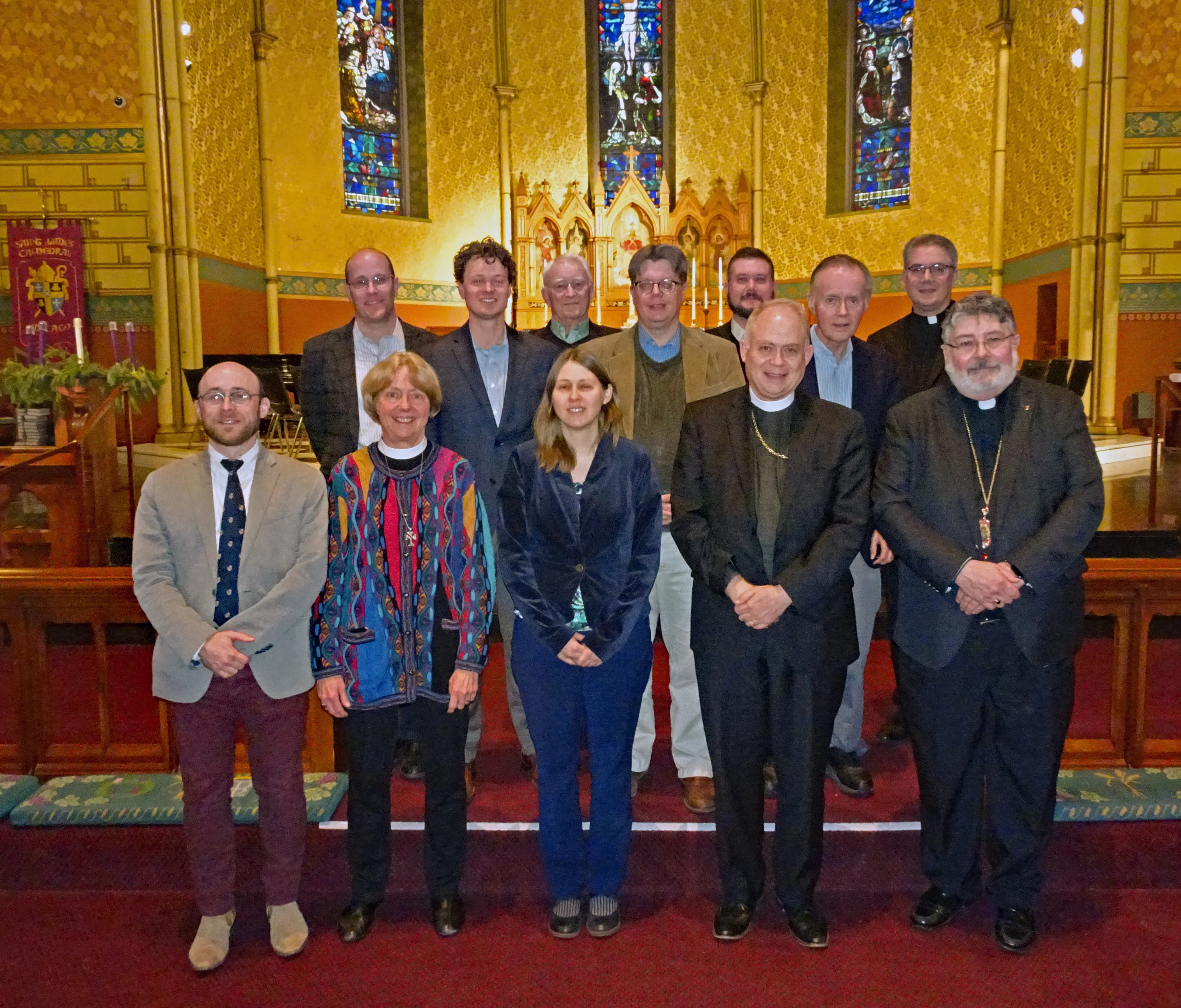 Members of the Anglican-Roman Catholic Theological Consultation at their meeting in Chicago