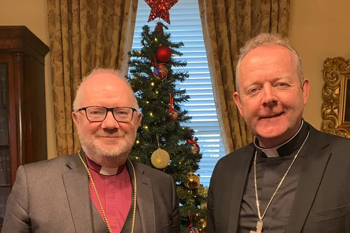 Irish Archbishops Richard Clarke and Eamon Martin. Photo: Church of Ireland
