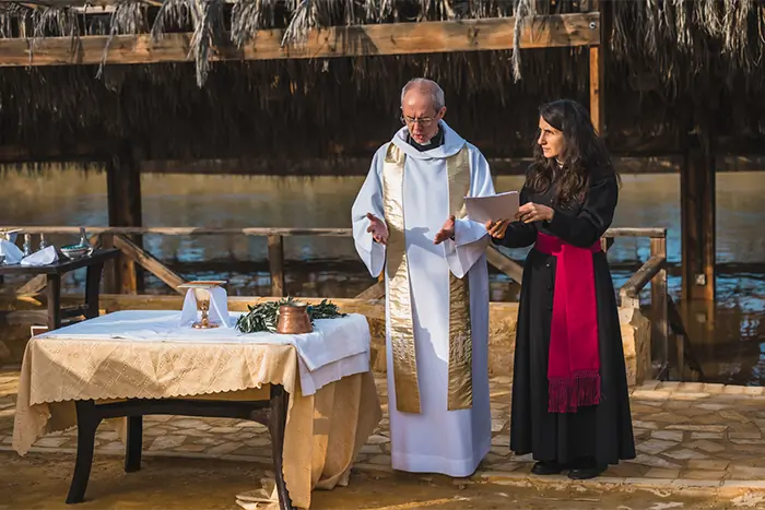 A new Communion-wide Eucharistic liturgy prepared by the Task Group was used for the first time during a service for Primates on the shores of the River Jordan