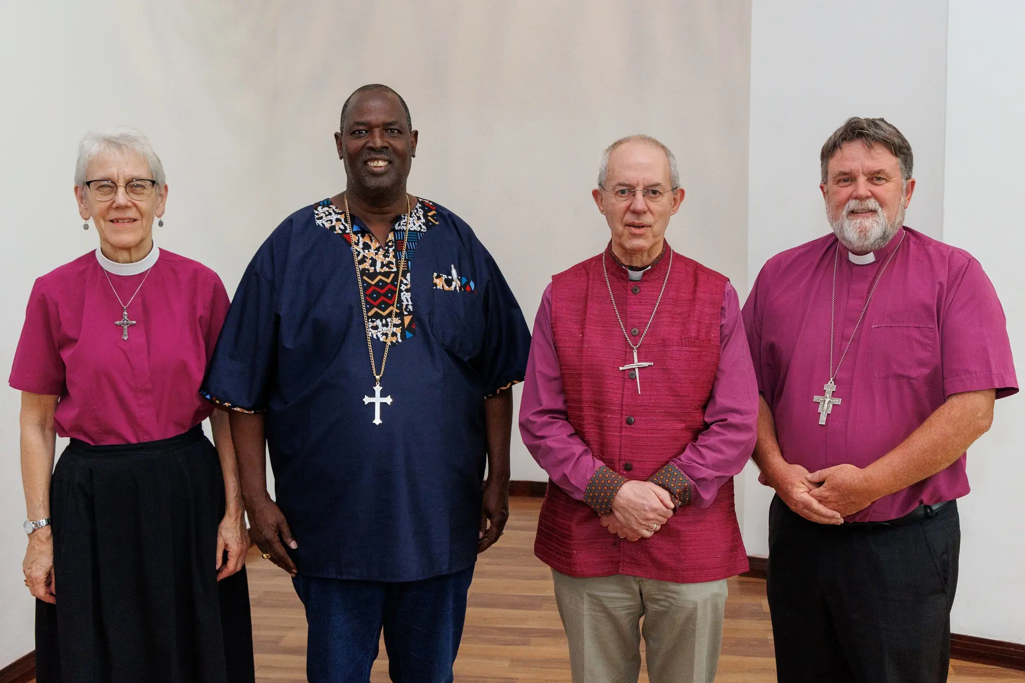 Justin Welby Archbishop of Canterbury and a group of Primates at the eighteenth Anglican Consultative Council at the Marriott Hotel Accra, Ghana