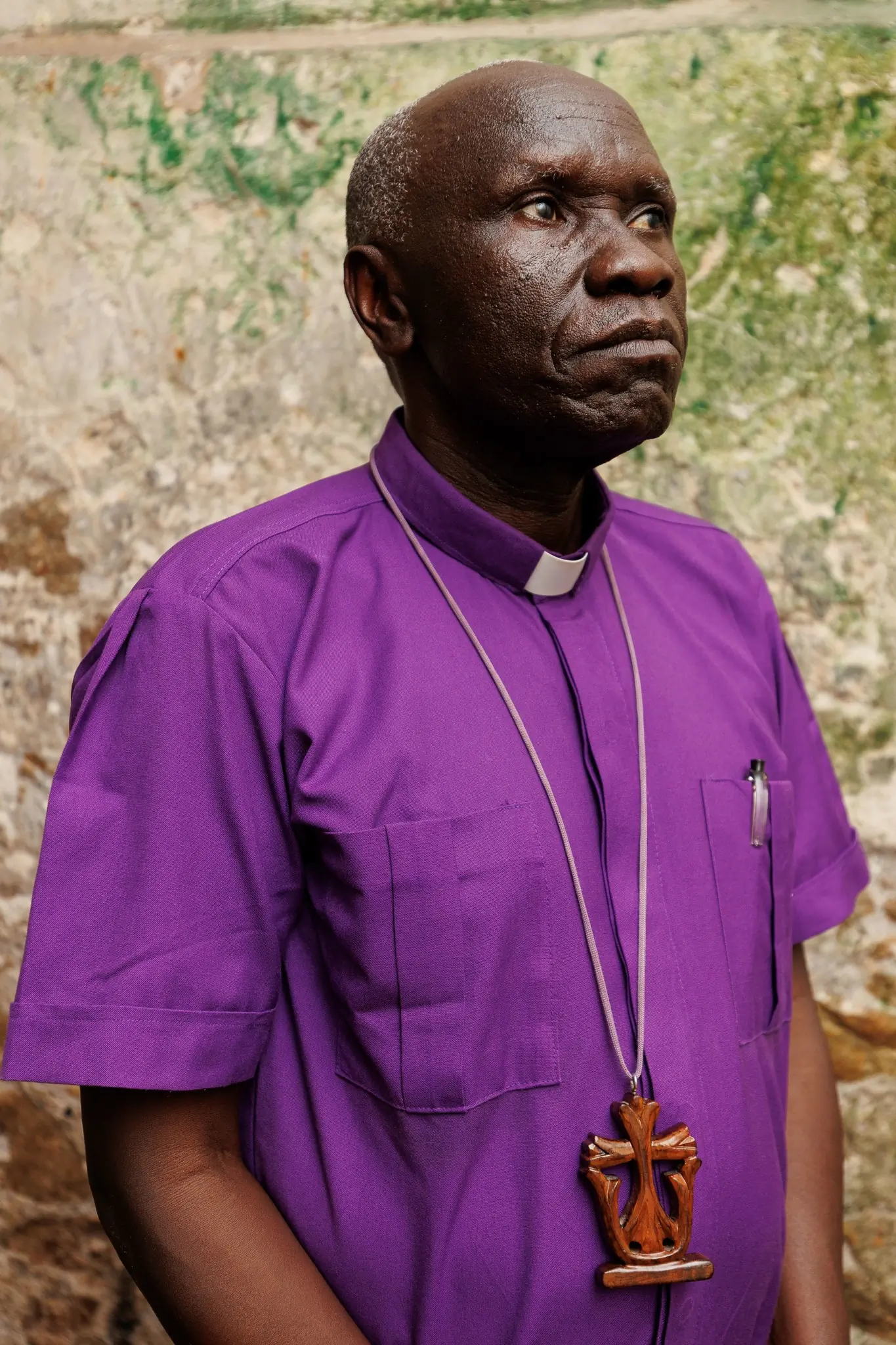 Anthony Poggo, Secretary General of the Anglican Communion, in one of the dungeons at Cape Coast Castle in Ghana used to hold enslaved people before they were loaded onto ships to be taken to the Americas. The eighteenth Anglican Consultative Conference held at the Accra Marriott Hotel, Accra, Ghana
