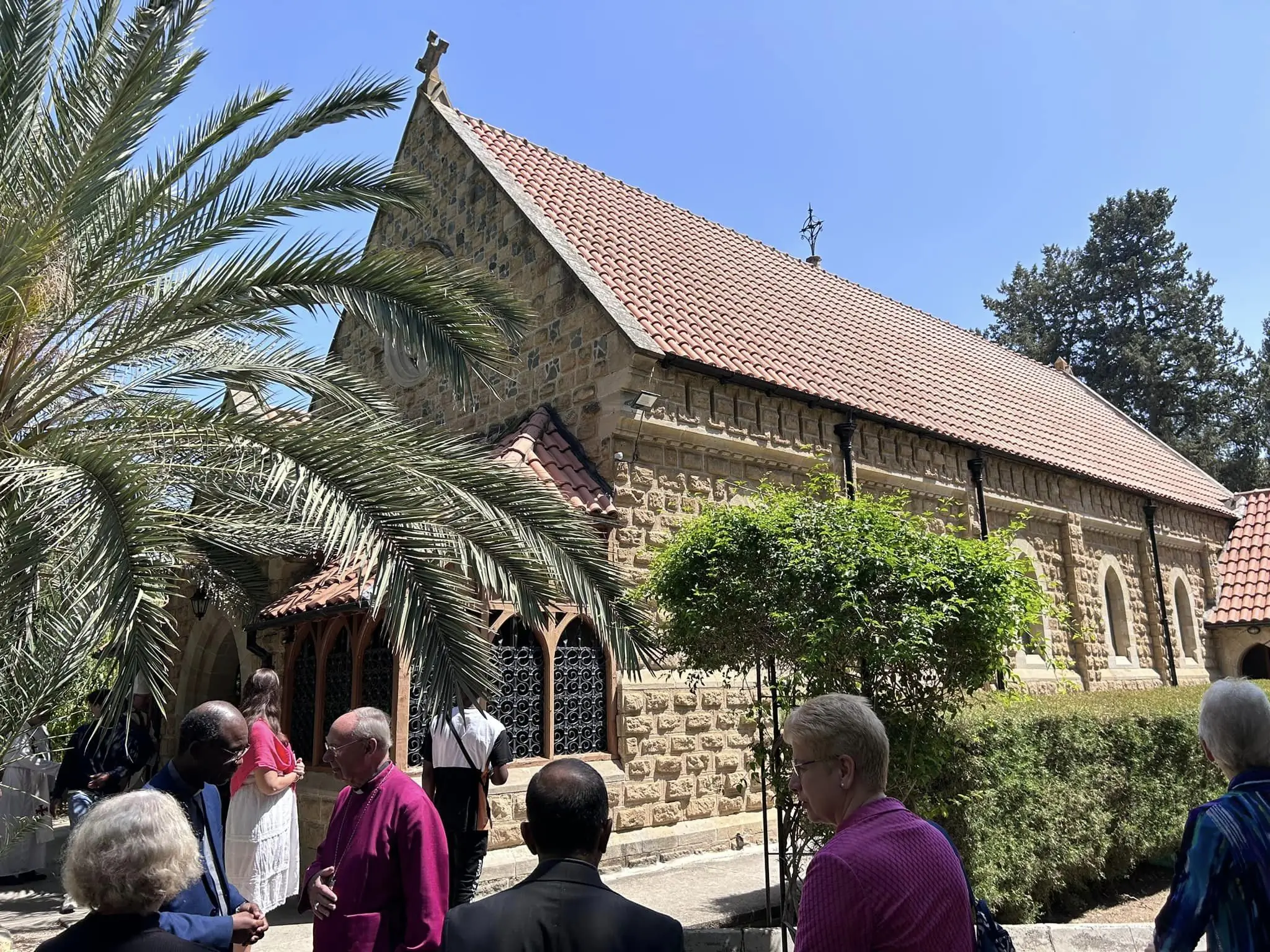 Taking a break from their meetings in Larnaca, Cyprus, ARCIC III members visited St Paul's Anglican Cathedral in Nicosia
