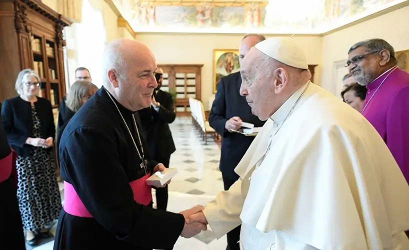 Archbishop Stephen Cottrell, the Archbishop of York, met with Pope Francis at the Apostolic Palace in Rome