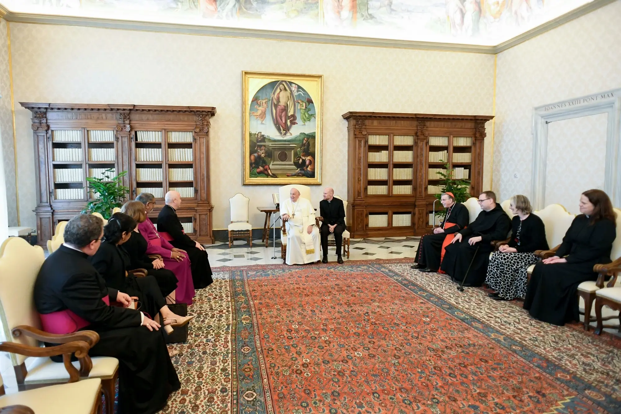 Archbishop Stephen Cottrell, the Archbishop of York, met with Pope Francis at the Apostolic Palace in Rome
