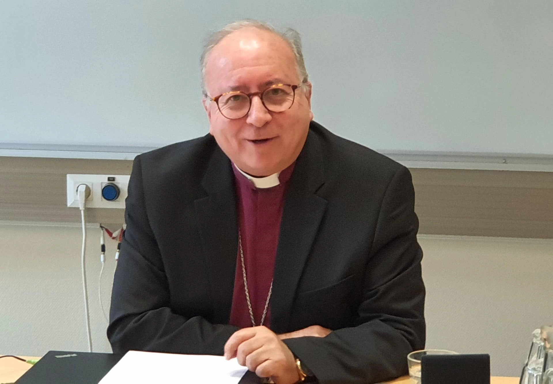 Bishop David Hamid, suffragan bishop of Europe in the Church of England, at the 10th meeting of the Malines Conversations Group, held in the Sofia Centre, Helsinki