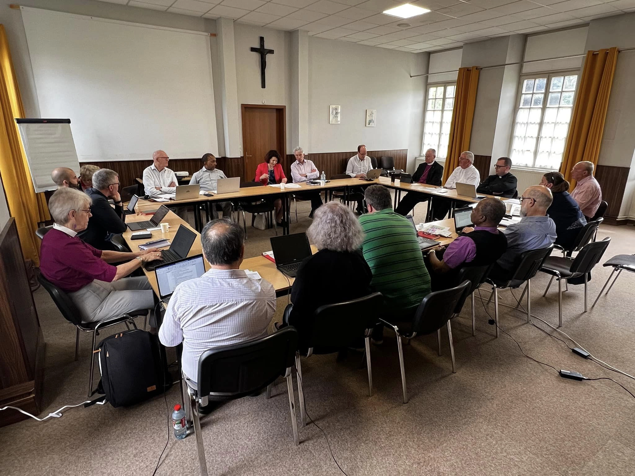The members of ARCIC III beginning their meeting in Strabourg, France