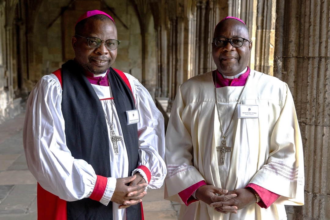 IARCCUM bishops from Malawi, Rt Rev Fanuel Magangani, bishop of Northern Malawi, and Most Rev Montfort Stima, bishop of Mangochi. Bishop pairs from 27 countries were commissioned by Pope Francis and Archbishop of Canterbury Justin Welby at the Basilica of St Paul Outside the Walls