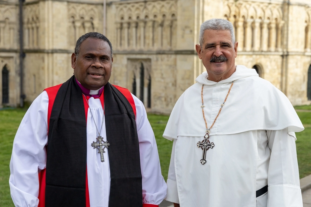 IARCCUM bishops from Melanesia, Rt Rev Leonard Dawea, archbishop of Melanesia, and Most Rev Christopher Cardone, OP, archbishop of Honiara. Bishop pairs from 27 countries were commissioned by Pope Francis and Archbishop of Canterbury Justin Welby at the Basilica of St Paul Outside the Walls