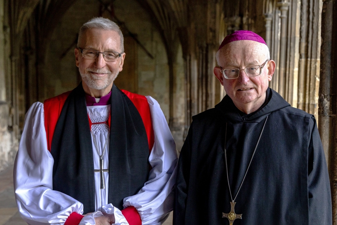 IARCCUM bishops from Scotland, Rt Rev Ian Paton, bishop of St Andrews, Dunkeld & Dunblane, and Most Rev Hugh Gilbert, OSB, bishop of Aberdeen. Bishop pairs from 27 countries were commissioned by Pope Francis and Archbishop of Canterbury Justin Welby at the Basilica of St Paul Outside the Walls