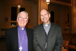 Anglican Bishop John Baycroft of Ottawa and Msgr. Donald Bolen