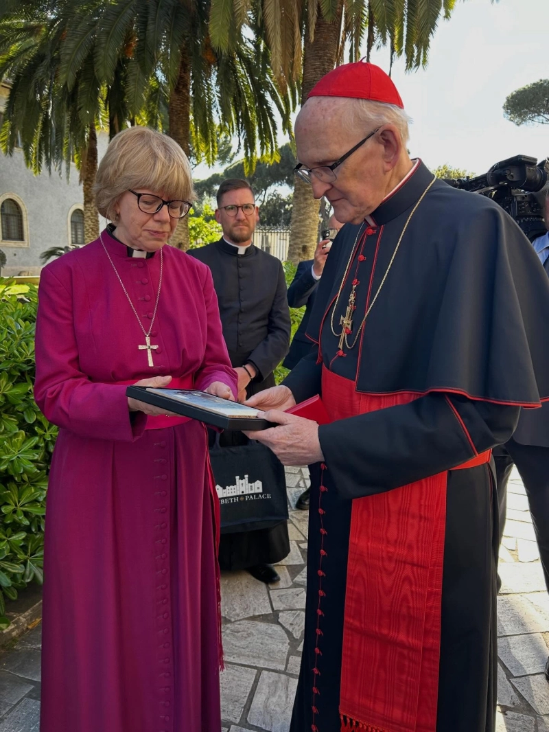 The second stop on her pilgrimage to the tombs of the Apostles, Archbishop of Canterbury Sarah Mullally visited the Basilica of St Paul Outside the Walls
