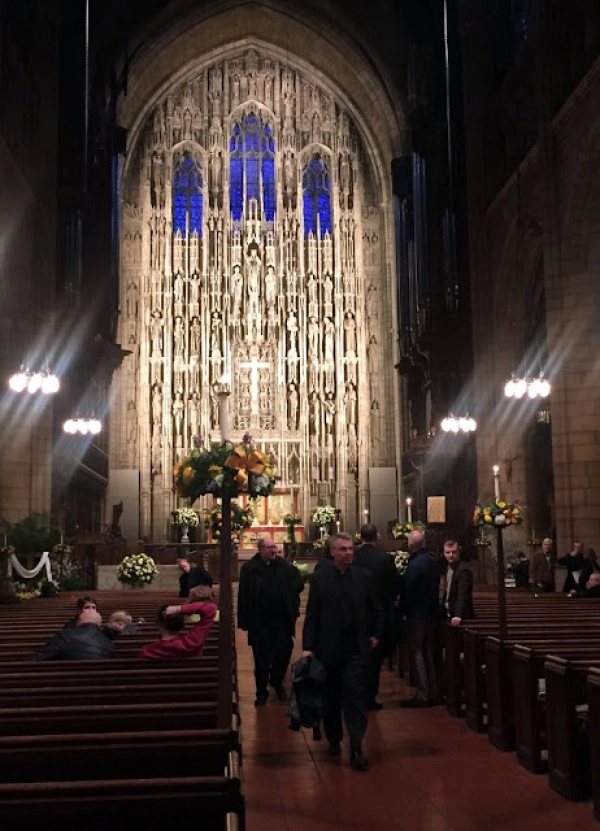 The Malines Conversation Group visited St Thomas' Church on 5th Avenue in Newark, New Jersey
