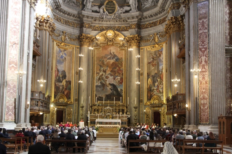 Archbishop of Canterbury Sarah Mullally commissioned Bishop Anthony Ball as the Archbishop's representative to the Holy See during a prayer service at the Chiesa di Sant'Ignazio di Loyola