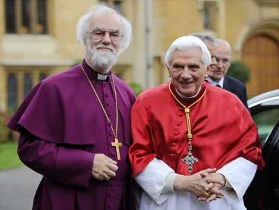 Archbishop Rowan Williams and Pope Benedict XVI on the occasion of the papal visit to the UK