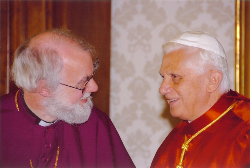 Archbishop Rowan Williams and Pope Benedict XVI