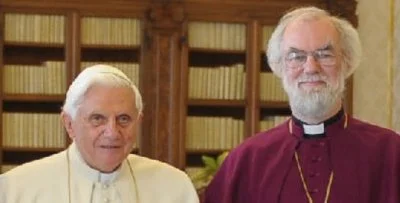 Pope Benedict XVI and Archbishop of Canterbury Rowan Williams met in Rome