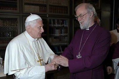 Pope Benedict XVI and Archbishop of Canterbury Rowan Williams met in Rome