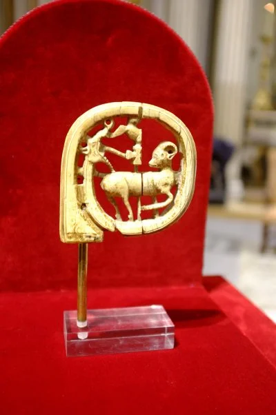 The original crozier of St. Gregory the Great. A replica was given to Archbishop Justin Welby at Vespers in San Gregorio al Celio