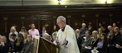 Archbishop Justin Welby preaches at Ecumenical Vespers at the Oratory of San Francesco Saverio 'del Caravita'