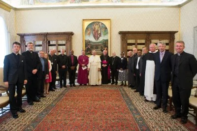 Pope Francis met with members of the Anglican-Roman Catholic International Commission