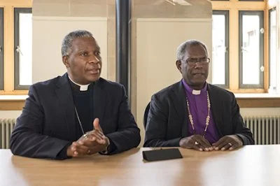 Archbishop Thabo Makgoba of Southern Africa and Archbishop George Takeli of Melanesia