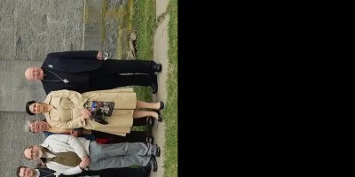 Anglican-Roman Catholic Dialogue of Canada meeting at Châteauguay, Québec, 2-5 May 2022. L-R: Nicholas Jesson, Dr. Brian Butcher (staff), Sr. Donna Geernaert sc, Rev. Canon Dr. Scott Sharman (staff), Bishop Cynthia Halmarson (observer), Bishop Bruce Myers (co-chair), Rev. Dr. Iain Luke, Rev. Marie-Louise Ternier, Ana de Souza (staff), and Archbishop Brian Dunn (co-chair). Missing: Adèle Brodeur and Dr. Nicholas Olkovich