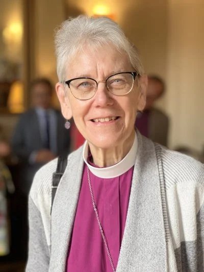 Archbishop Linda Nicholls at Sunday brunch at the Anglican Centre in Rome