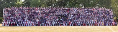 The Anglican Bishops and guests attending the Lambeth Conference pose for their group photograph during the 2022 Lambeth Conference at the University of Kent in Canterbury, United Kingdom