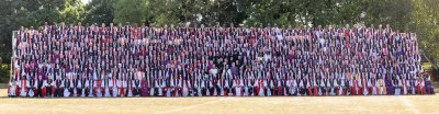 The Anglican Bishops and guests attending the Lambeth Conference pose for their group photograph during the 2022 Lambeth Conference at the University of Kent in Canterbury, United Kingdom