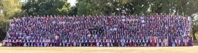The Anglican Bishops and guests attending the Lambeth Conference pose for their group photograph during the 2022 Lambeth Conference at the University of Kent in Canterbury, United Kingdom