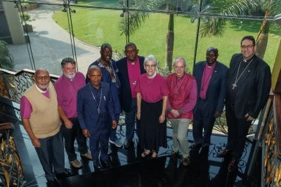 Justin Welby Archbishop of Canterbury and a group of Primates at the eighteenth Anglican Consultative Council at the Marriott Hotel Accra, Ghana