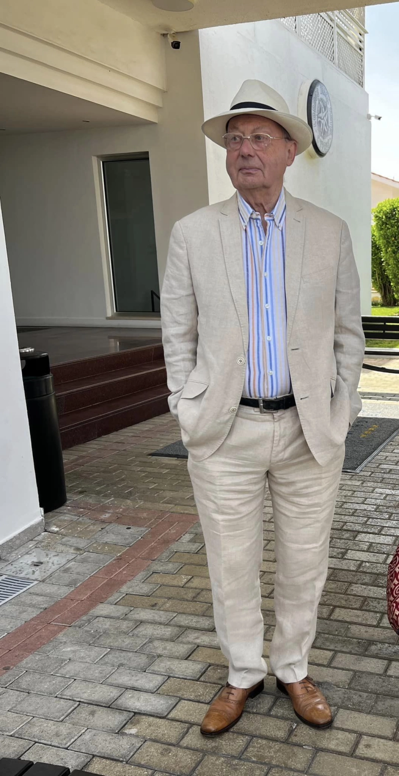 Bishop Christopher Hill, member of ARCIC III, at the dialogue meeting in Larnaca, Cyprus
