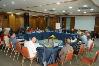 The members of ARCIC III at the dialogue meeting in Larnaca, Cyprus