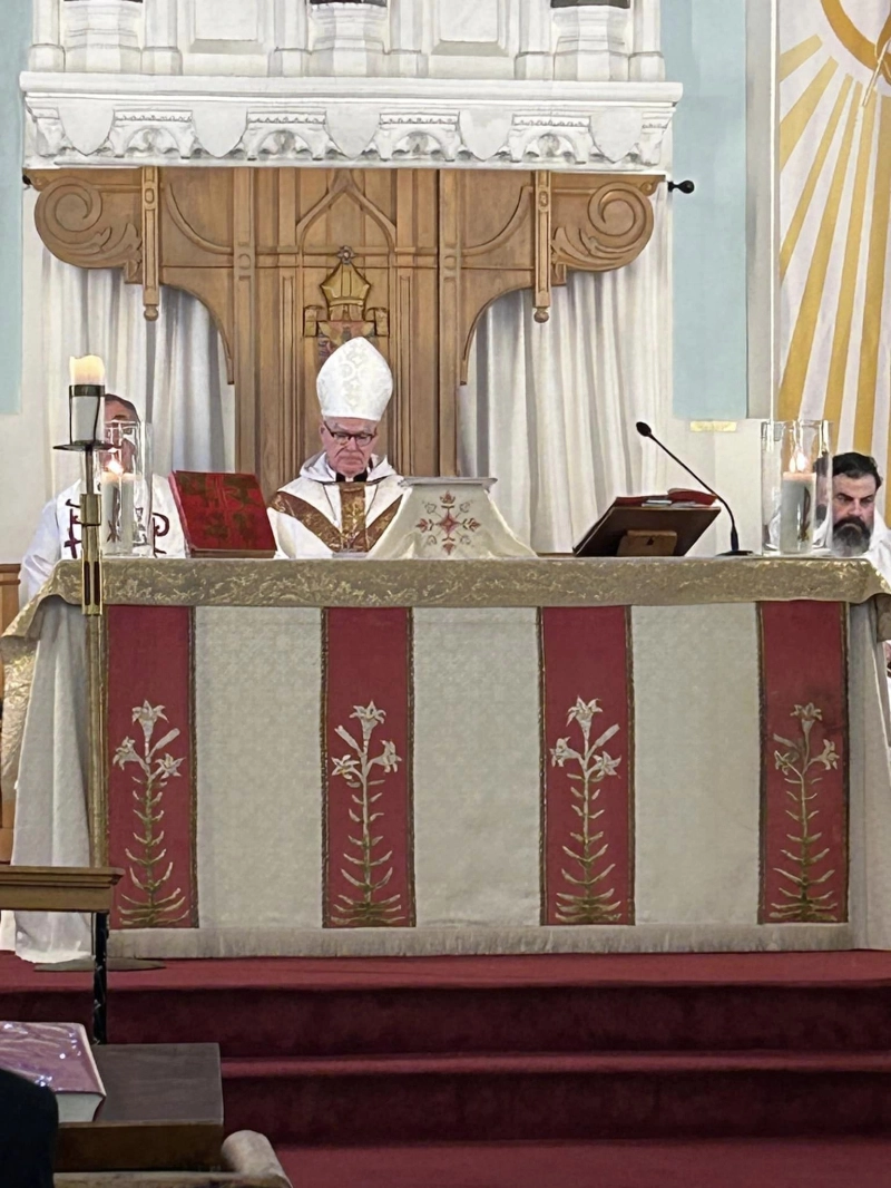 Archbishop Philip Freier, co-chair of ARCIC III, celebrated a Sung Eucharist with the members of the dialogue at St Paul Anglican Cathedral in Nicosia, Cyprus