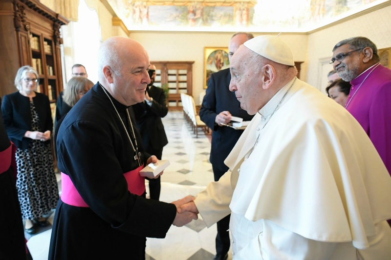 Archbishop Stephen Cottrell, the Archbishop of York, met with Pope Francis at the Apostolic Palace in Rome