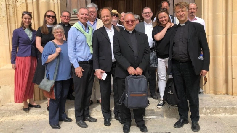 Participants in the Malines Conversations Group meeting in St Paul's Bay, Malta