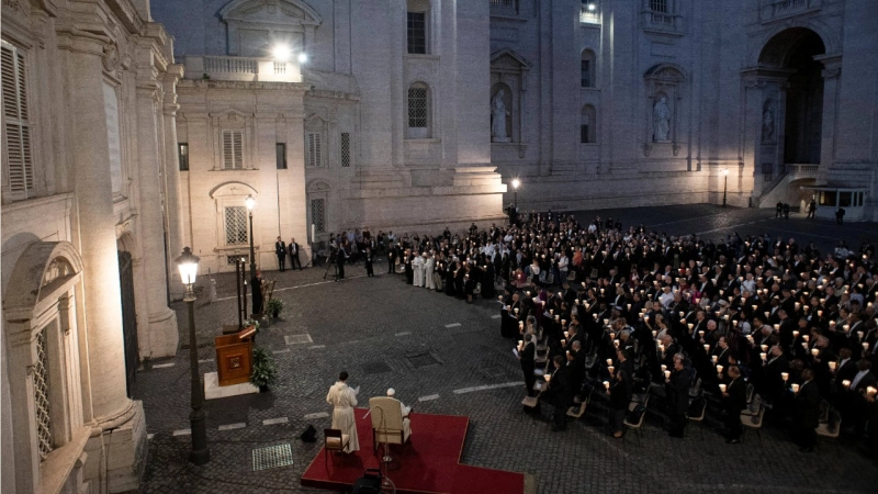 An Ecumenical Prayer Vigil took place on Friday, 11 October, in the Square of the Roman Protomartyrs at the Vatican, attended by Pope Francis and participants in the second session of the XVI Ordinary General Assembly of the Synod of Bishops from 2-27 October 2024